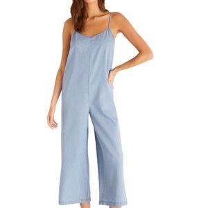 Z Supply Sky Blue Sleeveless Jumpsuit